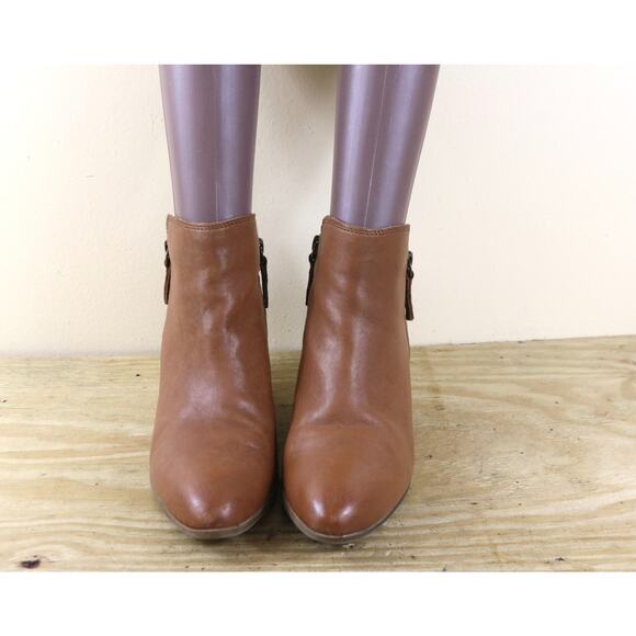 Frye Boots Womens 10M Brown Leather Judith Ankle Bootie Shoes - Picture 2 of 12